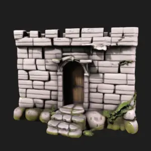 Fantasy Castle Wall Segment