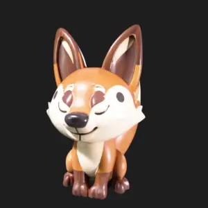 Whimsical Wooden Fox