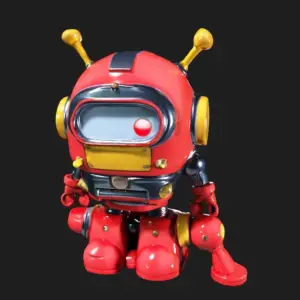 Retro Robot Figurine