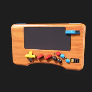 Vintage Wooden Game Console